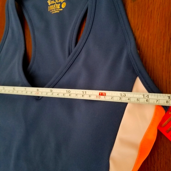 NWT Lilly Pulitzer Luxletic Vanti Bra Tank Top Oyster Bay Navy Size Small UPF 50 - Picture 7 of 14